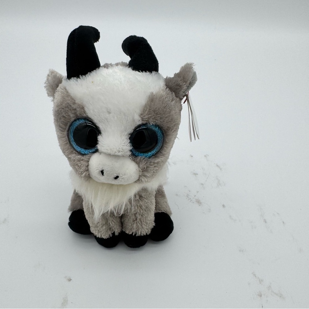 TY Beanie Boos Plush Gabby Goat TySilk Stuffed Animal Glittery Eyes Toy with Tag
